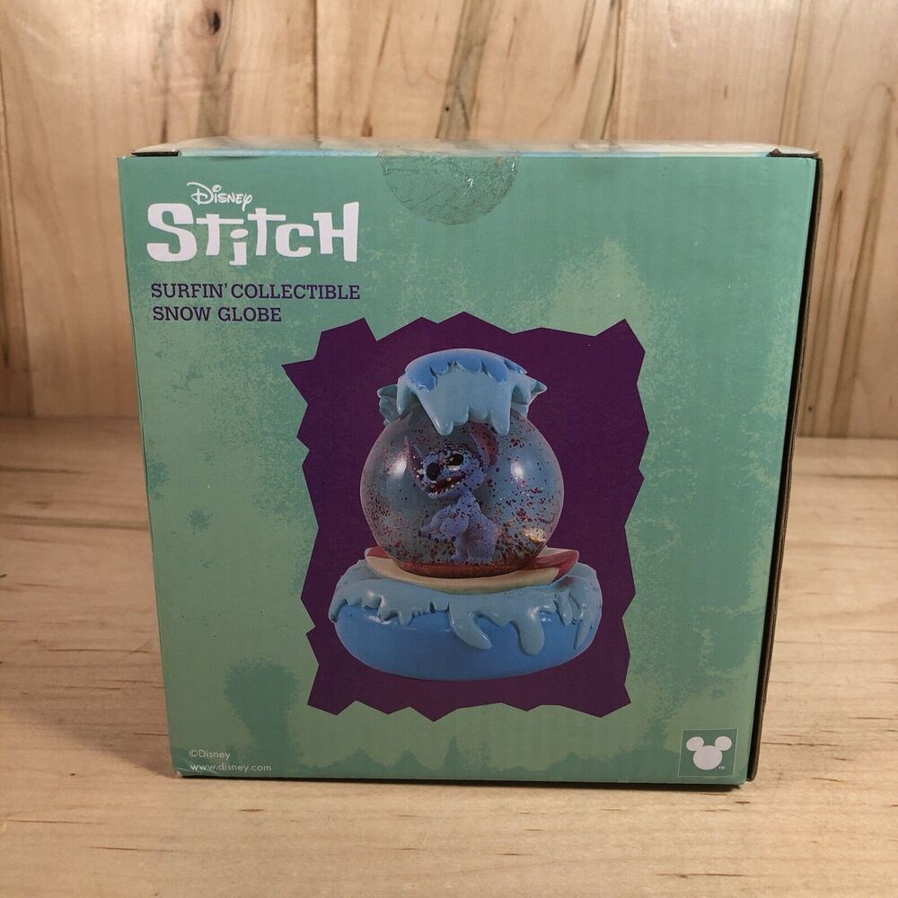 Disney Lilo & Stitch Snow Globe Surfin Collectible
